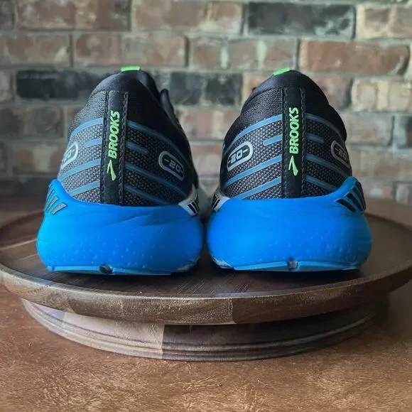 Brooks Glycerin GTS 20 Supportive Black Hawaiian Ocean Running Men's 11 Shoes - Picture 9 of 16